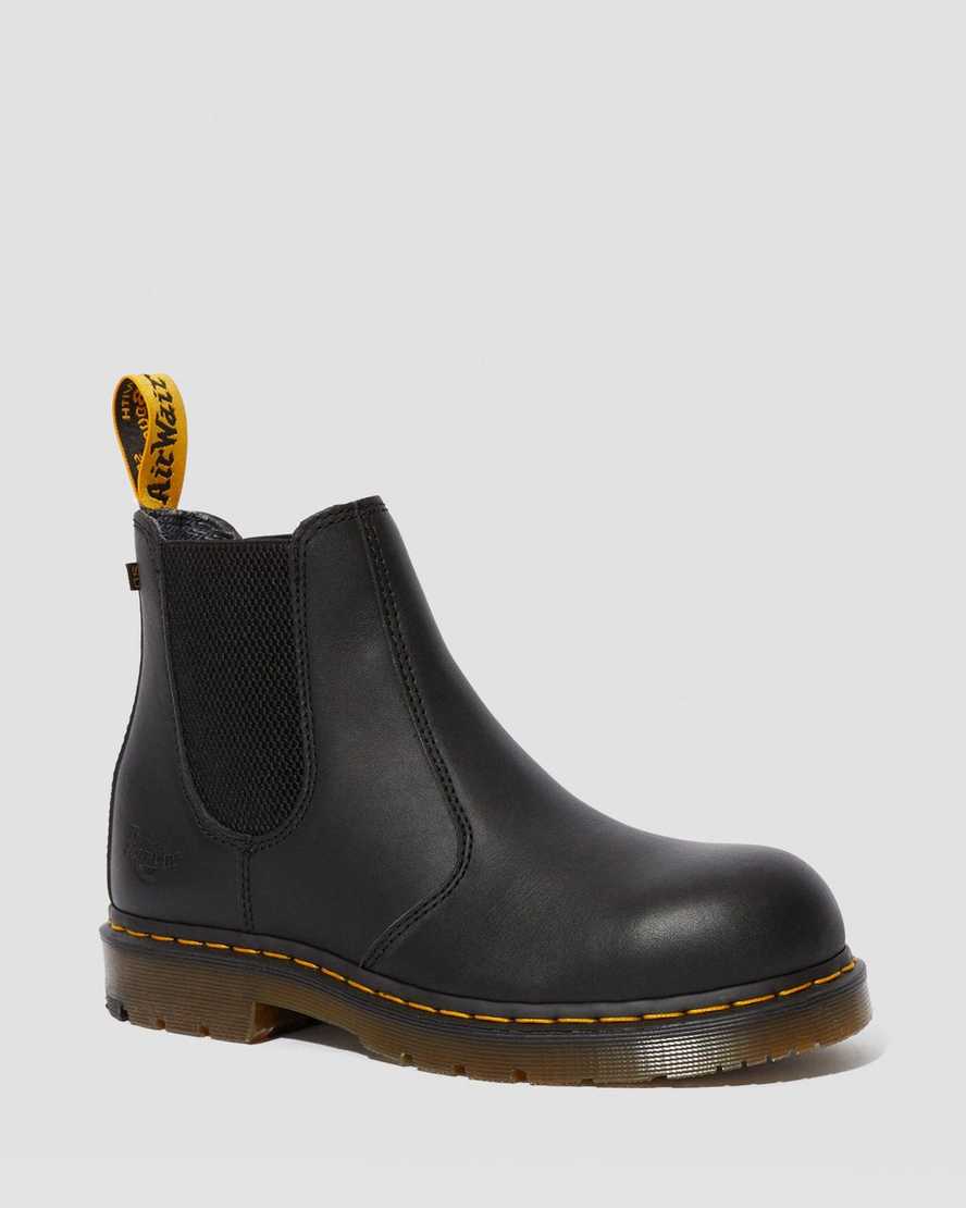 Dr. Martens Fellside Full Grain Chelsea Miesten Työsaappaat - Mustat Nilkkurit [410-MJBNKS]